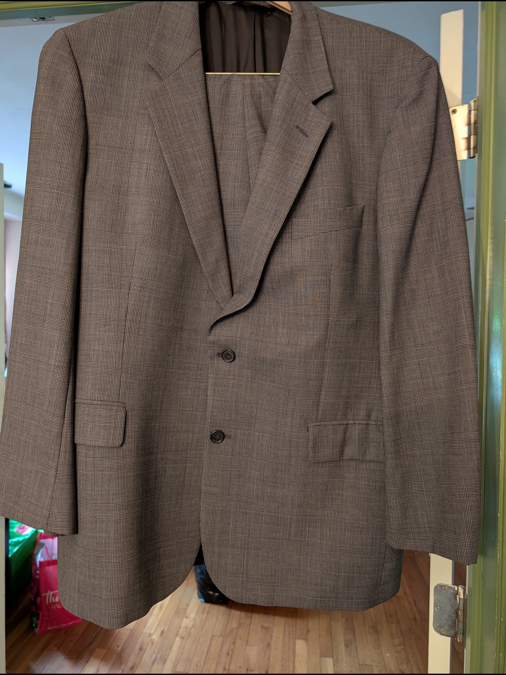 Brooks Brothers 2 Button Men's Suit- Classic Plaid